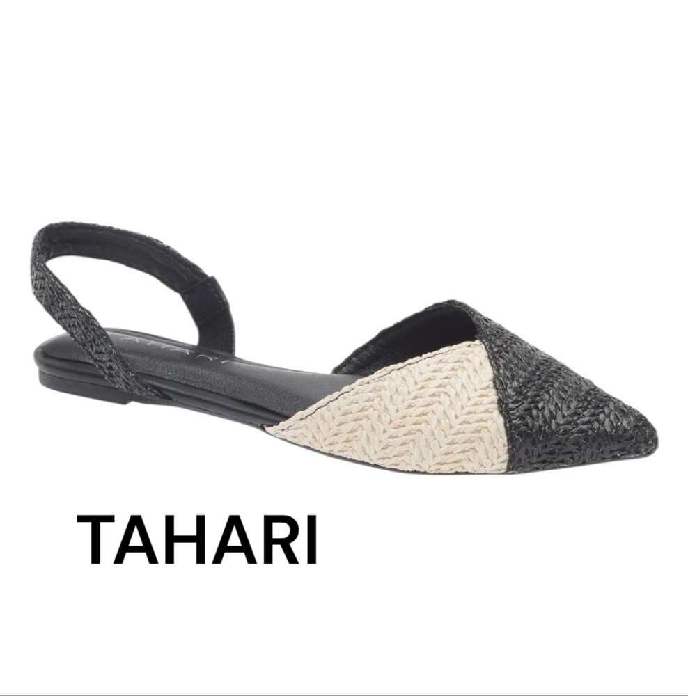 TAHARI 2 Tone Woven Sling Backs, NEW Size 8 & 8.5 Available